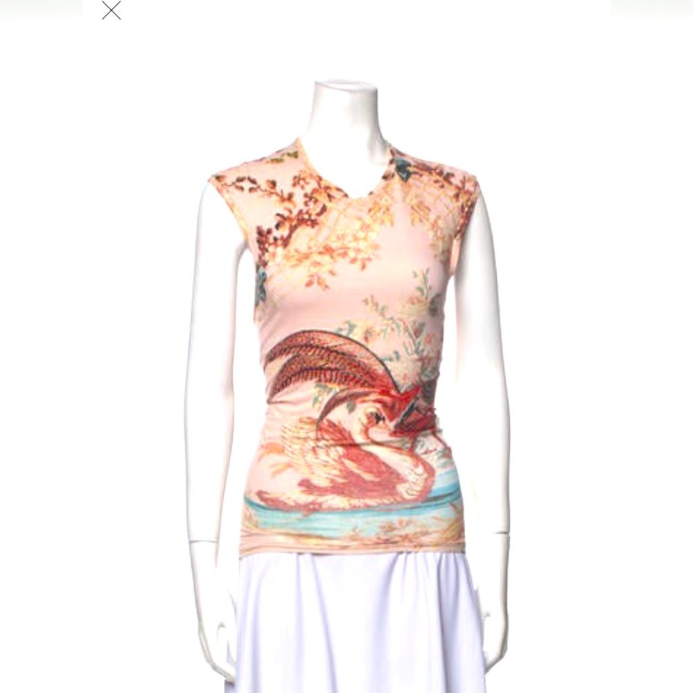 Roberto Cavalli Renaissance Print top - size small